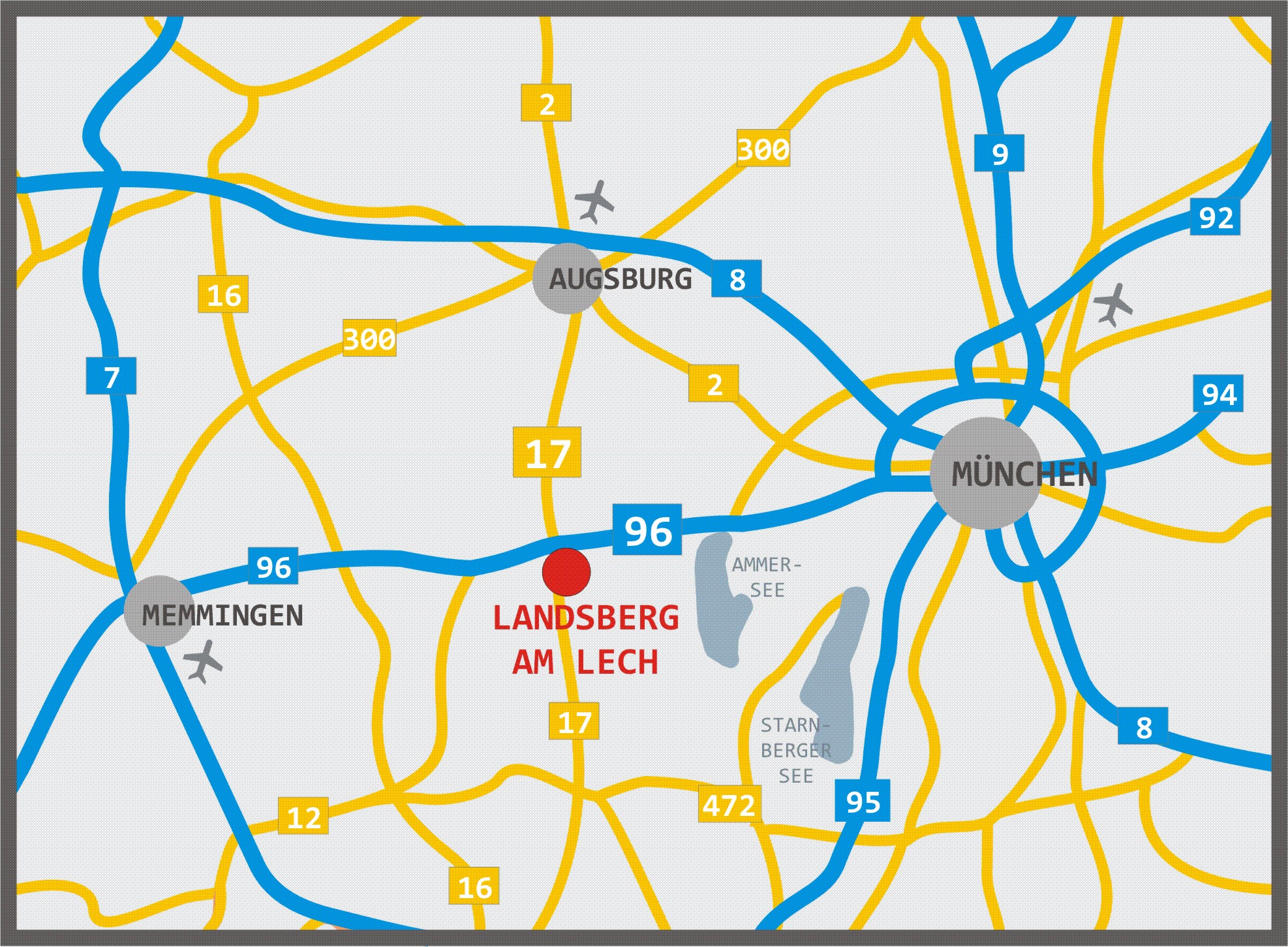 Standortinformation Verkehrsanbindung Autobahn