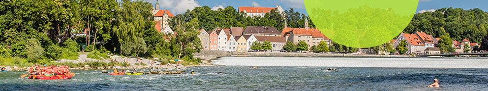 Lech - der Fluss in der Stadt Landsberg